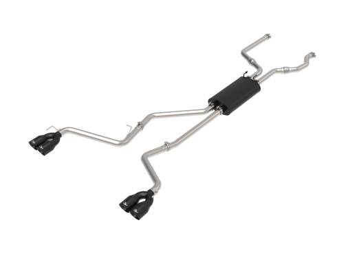 aFe Power - 49-33139-B | AFE Power MACH Force-Xp 304 Stainless Steel Cat-Back Exhaust System w/ Black Tip (2020-2024 Explorer ST V6-3.0L tt)