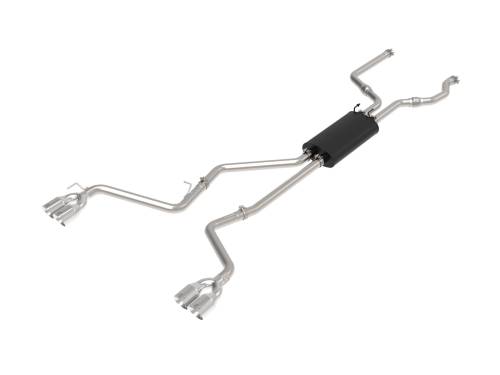 aFe Power - 49-33139-P | AFE Power MACH Force-Xp 304 Stainless Steel Cat-Back Exhaust System w/ Polished Tip (2020-2024 Explorer ST V6-3.0L tt)