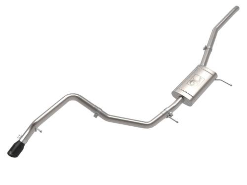 aFe Power - 49-33145-B | AFE Power Vulcan Series 2-1/2 IN 304 Stainless Steel Cat-Back Exhaust System w/ Black Tip (2022-2024 Maverick L4-2.0L t)