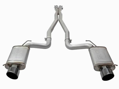 aFe Power - 49-34063-B | AFE Power MACH Force-Xp 3 IN 304 Stainless Steel Cat-Back Exhaust System w/Black Tip (2009-2015 CTS-V V8-6.2L sc)