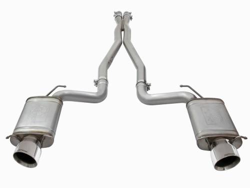 aFe Power - 49-34063-P | AFE Power MACH Force-Xp 3 IN 304 Stainless Steel Cat-Back Exhaust System w/Polished Tip (2009-2015 CTS-V V8-6.2L sc)