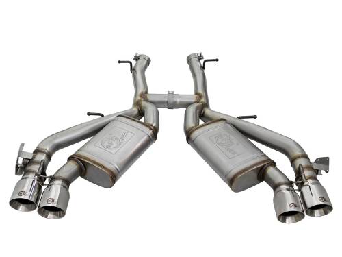 aFe Power - 49-34068-P | AFE Power MACH Force-Xp 3 IN 304 Stainless Steel Axle-Back Exhaust System w/Polished Tip (2016-2024 Camaro SS V8-6.2L sc)