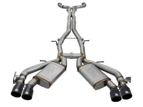 aFe Power - 49-34069-B | AFE Power MACH Force-Xp 3 IN 304 Stainless Steel Cat-Back Exhaust System w/Black Tip (2016-2024 Camaro SS V8-6.2L sc)