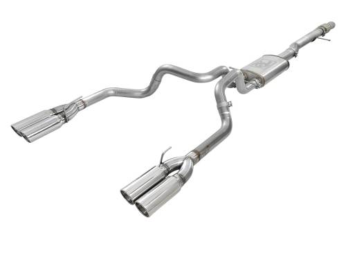 aFe Power - 49-34102-P | AFE Power Vulcan Series 304 Stainless Steel Cat-Back Exhaust System w/ Polished Tip (2019-2024 Silverado, Sierra 1500 V8-6.2L)