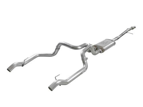 aFe Power - 49-34103 | AFE Power Vulcan Series 3 IN 304 Stainless Steel Cat-Back Exhaust System Uses OE Tips (2019-2024 Silverado, Sierra 1500 V8-5.3L)