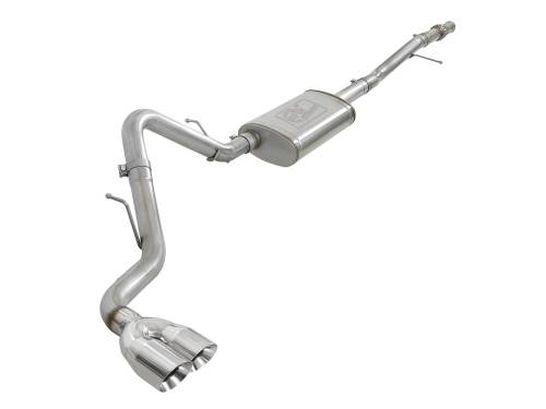 aFe Power - 49-34106-P | AFE Power Vulcan Series 3 IN 304 Stainless Steel Cat-Back Exhaust System w/ Polished Tips (2019-2024 Silverado, Sierra 1500 V6-4.3L/V8-5.3L)