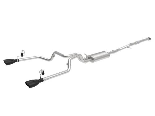 aFe Power - 49-34110-B | AFE Power Vulcan Series 304 Stainless Steel Cat-Back Exhaust System w/ Black Tip (2019-2024 Silverado, Sierra 1500 L4-2.7L t)