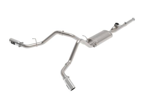 aFe Power - 49-34131-P | AFE Power Gemini XV 3 IN 304 Stainless Steel Cat-Back Exhaust System w/ Cut-Out Polished (2009-2018 Silverado, Sierra 1500 V6-4.3/V8-4.8/5.3L)