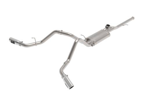 aFe Power - 49-34132-P | AFE Power Gemini XV 3 IN 304 Stainless Steel Cat-Back Exhaust System w/ Cut-Out Polished (2014-2019 Silverado, Sierra 1500 V6-4.3L/V8-4.8/5.3L)