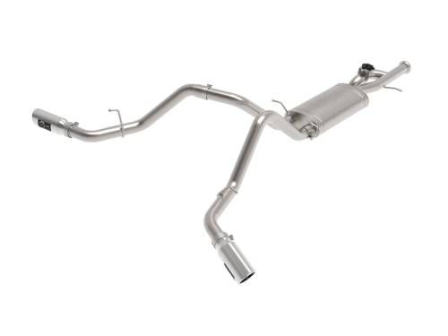 aFe Power - 49-34133-P | AFE Power Gemini XV 3 IN 304 Stainless Steel Cat-Back Exhaust System w/ Cut-Out Polished (2009-2018 Silverado, Sierra 1500 V6-4.3/V8-4.8/5.3L)