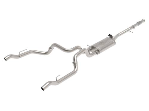 aFe Power - 49-34138 | AFE Power Gemini XV 3 IN 304 Stainless Steel Cat-Back Exhaust System w/ Cut-Out (2019-2024 Silverado, Sierra 1500 V8-5.3L)