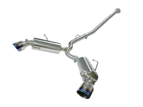 aFe Power - 49-36023-L | AFE Power Takeda 2-1/2 IN 304 Stainless Steel Cat-Back Exhaust System w/Blue Flame Tip (2012-2024 86 H4-2.0L)