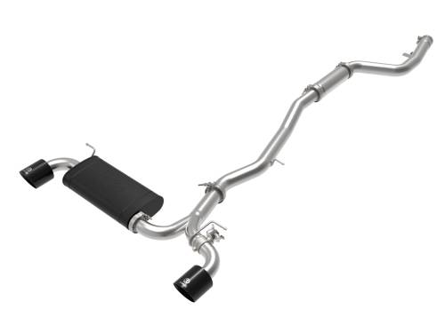 aFe Power - 49-36043-B | AFE Power Takeda 3 IN to 2-1/2 IN 304 Stainless Steel Cat-Back Exhaust System w/ Black Tip (2020-2024 GR Supra A90 L6-3.0L t)