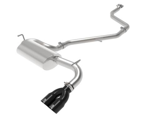 aFe Power - 49-36047-B | AFE Power Takeda 2 IN to 2-1/2 IN 304 Stainless Steel Cat-Back Exhaust System w/ Black Tip (2011-2017 CT200h L4-1.8L)