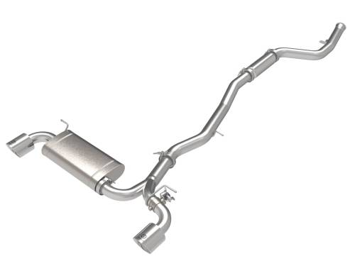 aFe Power - 49-36050-P | AFE Power Takeda 3 IN to 2-1/2 IN 304 Stainless Steel Cat-Back Exhaust System w/Polish Tip (2021-2024 GR Supra A90 L4-2.0L t)