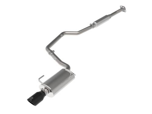 aFe Power - 49-36052-B | AFE Power Takeda 2-1/4 IN 304 Stainless Steel Cat-Back Exhaust System w/Black Tip (2012-2016 Impreza H4-2.0L)