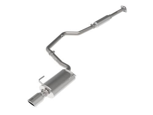 aFe Power - 49-36052-P | AFE Power Takeda 2-1/4 IN 304 Stainless Steel Cat-Back Exhaust System w/Polished Tip (2012-2016 Impreza H4-2.0L)