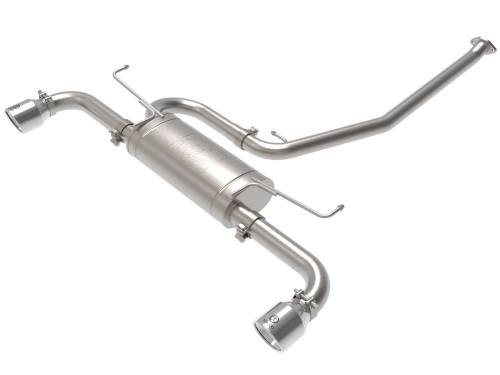 aFe Power - 49-36053-P | AFE Power Takeda 2-1/4 IN to 2-1/2 IN 304 Stainless Steel Cat-Back Exhaust w/ Polished Tip (2019-2024 RAV4 L4-2.5L)