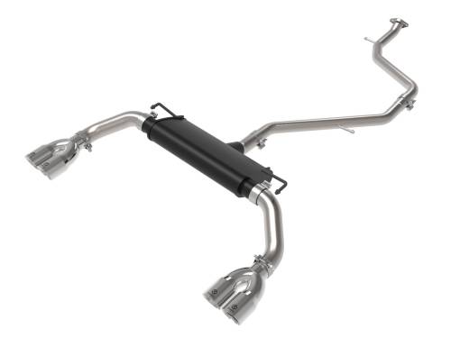 aFe Power - 49-36054-P | AFE Power Takeda 2 IN to 2-1/2 IN 304 Stainless Steel Cat-Back Exhaust w/ Polished Tip (2019-2022 UX200 L4-2.0L)