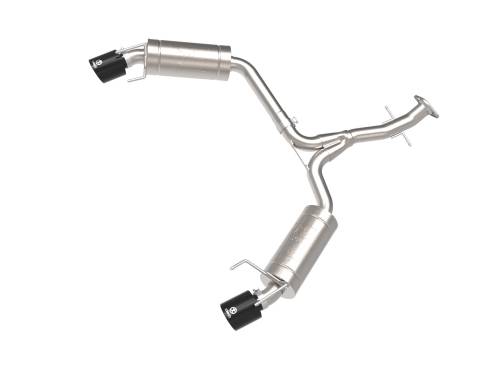 aFe Power - 49-36055-B | AFE Power Takeda 2-1/2 IN 304 Stainless Steel Axle-Back Exhaust System w/ Black Tip (2006-2013 IS250/IS350 V6-2.5L/3.5L)