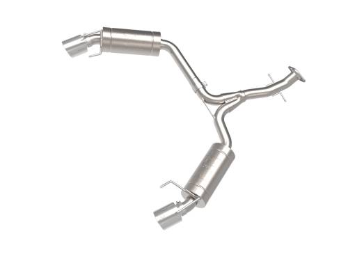 aFe Power - 49-36055-P | AFE Power Takeda 2-1/2 IN 304 Stainless Steel Axle-Back Exhaust System w/ Polished Tip (2006-2013 IS250/IS350 V6-2.5L/3.5L)