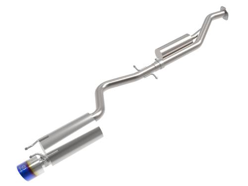 aFe Power - 49-36058-L | AFE Power Takeda 2-1/2 IN 304 Stainless Steel Cat-Back Exhaust System w/ Blue Tip (2001-2005 IS300 L6-3.0L)