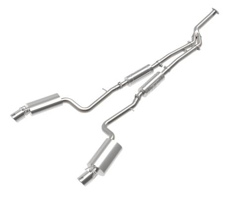 aFe Power - 49-36059-P | AFE Power Takeda 3 IN to 2-1/2 IN 304 Stainless Steel Cat-Back Exhaust System w/Polish Tip (2016-2017 IS200t L4-2.0L t)