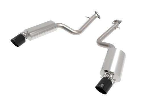 aFe Power - 49-36060-B | AFE Power Takeda 2-1/2 IN 304 Stainless Steel Axle-Back Exhaust System w/ Black Tip (2014-2023 IS350 V6-3.5L)