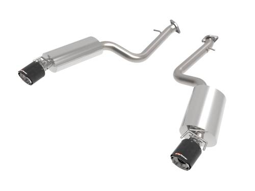 aFe Power - 49-36060-C | AFE Power Takeda 2-1/2 IN 304 Stainless Steel Axle-Back Exhaust System Carbon Fiber (2014-2023 IS350 V6-3.5L)