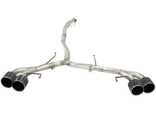 aFe Power - 49-36108-C | AFE Power Takeda 3 IN to 2-1/2 IN 304 Stainless Steel Cat-Back Exhaust System (2009-2024 GT-R R35 V6-3.8L tt)