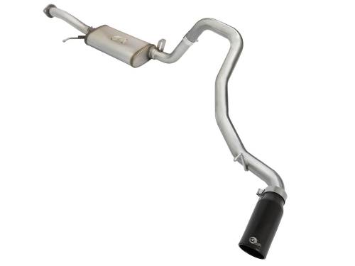 aFe Power - 49-36115-B | AFE Power MACH Force-Xp 2-1/2 IN 304 Stainless Steel Cat-Back Exhaust System w/Black Tip (2001-2019 Patrol Y61 L6-4.8L)