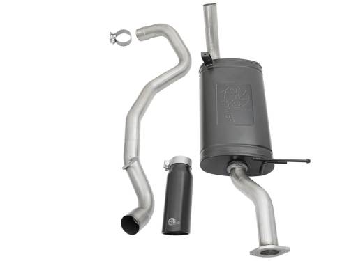 aFe Power - 49-36121-B | AFE Power MACH Force-Xp 304 Stainless Steel Cat-Back Exhaust System w/ Black Tip (2001-2019 Patrol Y61 L6-4.8L)