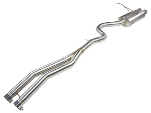 aFe Power - 49-36313 | AFE Power MACH Force-Xp 2-1/2 IN 304 Stainless Steel Cat-Back Exhaust System (2007-2013 328i E90/92/93 L6-3.0L t)