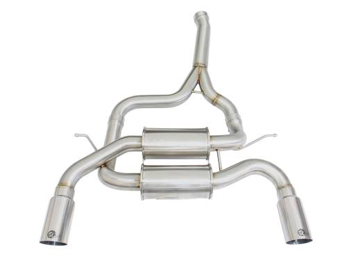 aFe Power - 49-36325-P | AFE Power MACH Force-Xp 2-1/2 IN Stainless Steel Downpipe-Back Exhaust Sys w/Polished Tip (2012-2015 335i F30 L6-3.0L t)