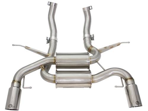 aFe Power - 49-36327-P | AFE Power MACH Force-Xp 2-1/2 IN Stainless Steel Downpipe-Back Exhaust Sys w/Polished Tip (2007-2013 335i E90/92/93 L6-3.0L t)