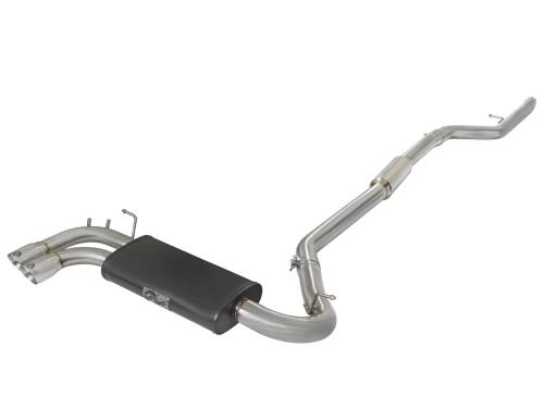 aFe Power - 49-36329-P | AFE Power MACH Force-Xp 3 IN to 2-1/4 IN Stainless Steel Cat-Back Exhaust w/ Polish Tip (2012-2016 328i F30 L4-2.0L t)