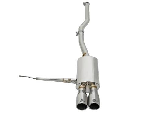 aFe Power - 49-36331-P | AFE Power MACH Force-Xp Stainless Steel Cat-Back Exhaust System w/ Polished Tip (2015-2023 Cooper S F55/F57 L4-2.0L t)