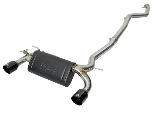 aFe Power - 49-36334-B | AFE Power MACH Force-Xp Stainless Steel Cat-Back Exhaust System w/Black Tips (2016-2020 340i F30 L6-3.0L t)