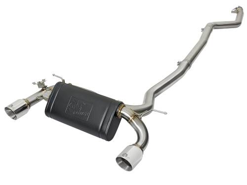 aFe Power - 49-36334-P | AFE Power MACH Force-Xp Stainless Steel Cat-Back Exhaust System w/Polished Tips (2016-2020 340i F30 L6-3.0L t)