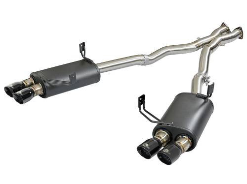 aFe Power - 49-36339-B | AFE Power MACH Force-Xp 2-1/2 in 304 Stainless Steel Cat-Back Exhaust w/Black Tips (2006-2008 Z4 M E85 L6-3.2L)