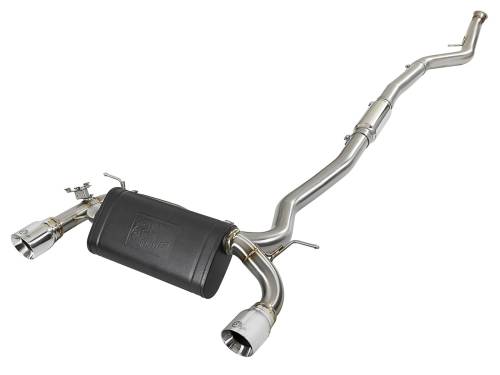 aFe Power - 49-36340-P | AFE Power MACH Force-Xp 304 Stainless Steel Cat-Back Exhaust System w/Polished Tips (2012-2015 335i F30 L6-3.0L t)