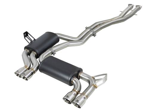 aFe Power - 49-36344-P | AFE Power MACH Force-XP 2-1/2 IN 304 Stainless Steel Cat-Back Exhaust w/ Polished Tips (2001-2006 M3 E46 L6-3.2L)