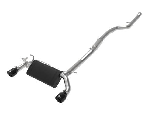 aFe Power - 49-36347-B | AFE Power MACH Force-XP 3 IN to 2-1/2 IN 304 Stainless Steel Cat-Back Exhaust Black (2014-2016 M235i F22/23 L4-2.0L t)