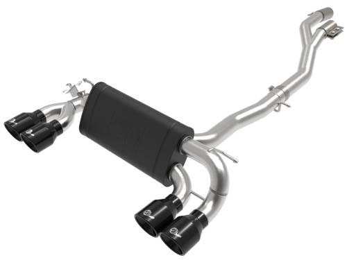 aFe Power - 49-36350-B | AFE Power MACH Force-Xp 3 to 2-1/2 IN Stainless Steel Cat-Back Exhaust System w/Black Tip (2019-2021 M2 F87 L6-3.0L tt)