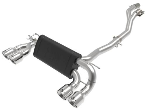 aFe Power - 49-36350-P | AFE Power MACH Force-Xp 3 to 2-1/2 IN 304 Stainless Steel Cat-Back Exhaust w/Polished Tip (2019-2021 M2 F87 L6-3.0L tt)