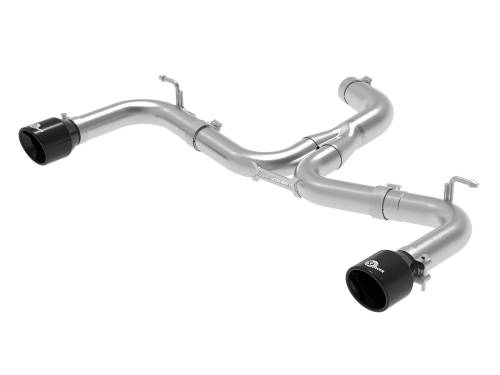 aFe Power - 49-36417-B | AFE Power MACH Force-Xp 3 IN to 2-1/2 IN Stainless Steel Axle-Back Exhaust System Black (2015-2017 GTI MKVII L4-2.0L t)