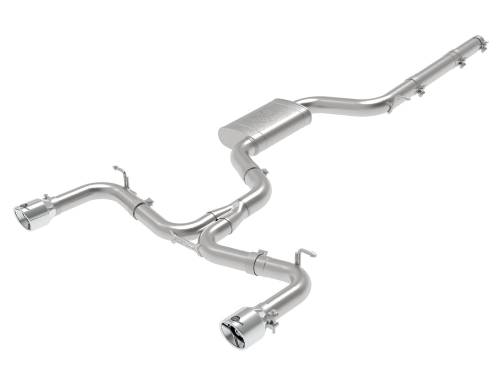 aFe Power - 49-36418-P | AFE Power MACH Force-Xp 3 IN to 2-1/2 IN Stainless Steel Cat-Back Exhaust System Polished (2015-2017 GTI MKVII L4-2.0L t)