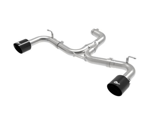 aFe Power - 49-36421-B | AFE Power MACH Force-Xp 3 IN to 2-1/2 IN Stainless Steel Axle-Back Exhaust System Black (2018-2021 GTI MK7.5 L4-2.0L t)