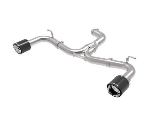 aFe Power - 49-36421-C | AFE Power MACH Force-Xp 3 IN to 2-1/2 IN Stainless Steel Axle-Back Exhaust System Carbon (2018-2021 GTI MK7.5 L4-2.0L t)