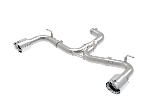 aFe Power - 49-36421-P | AFE Power MACH Force-Xp 3 IN to 2-1/2 IN Stainless Steel Axle-Back Exhaust System Polished (2018-2021 GTI MK7.5 L4-2.0L t)